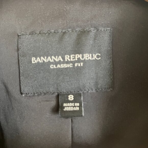 Banana Republic Womens Blazer Jacket Black Size 8 - Picture 5 of 7